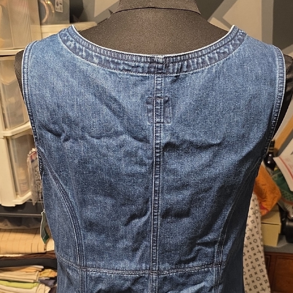 GAP Denim Button-Front Mini Dress - Picture 5 of 7